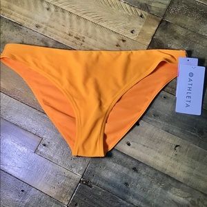 Athleta Orange Cloudbreak Rib Low Rise Bo…